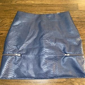 Faux leather skirt